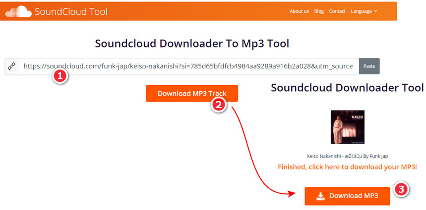 SoundCloud Download Tool を使って、SoundCloud 曲をダウンロードする